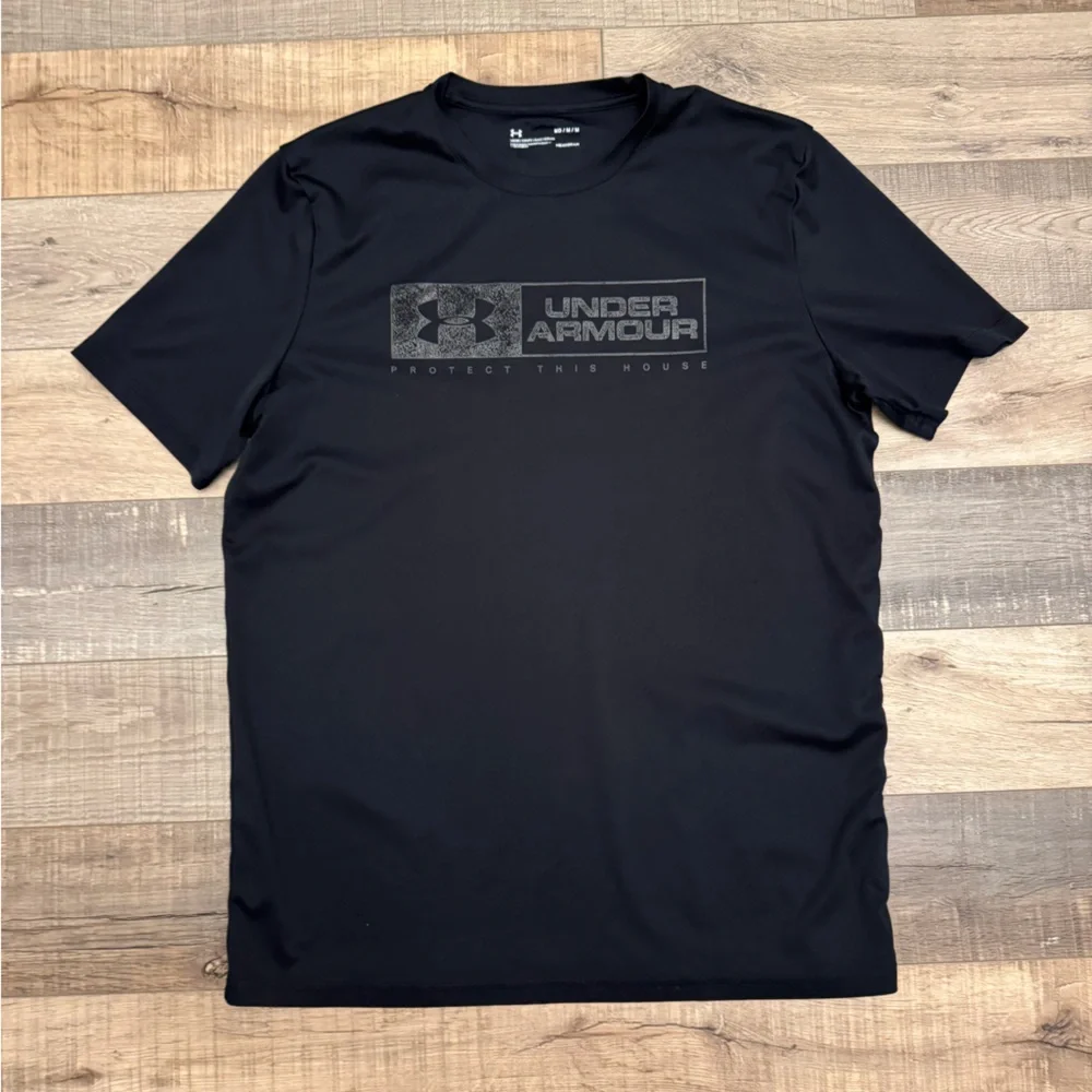Under Armour Men's Black Short Sleeve Tee - Picture 1 of 5